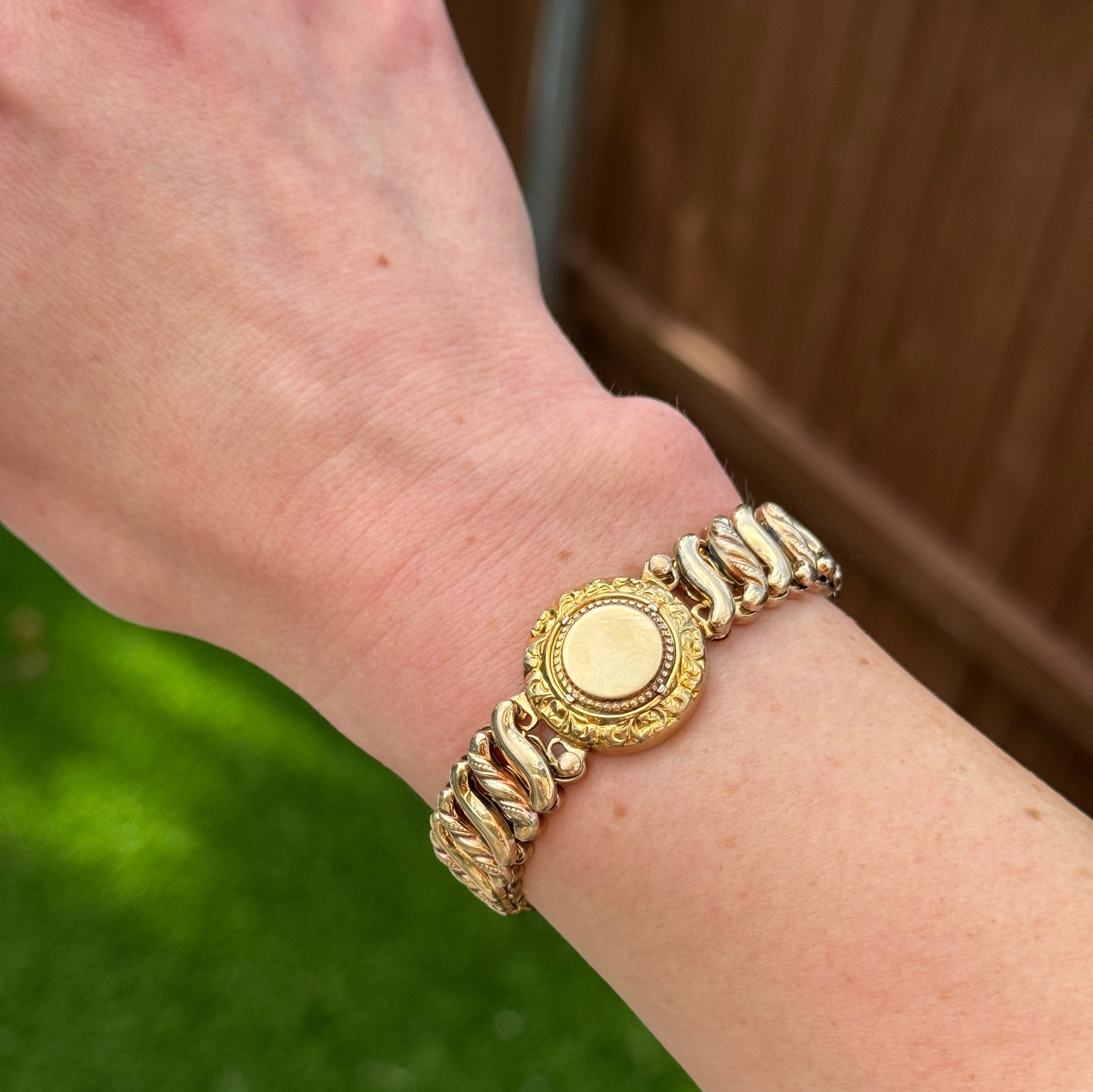 Vivian Grace Vintage Bracelet Gold Vintage Sweetheart Bracelet by DF Briggs Co