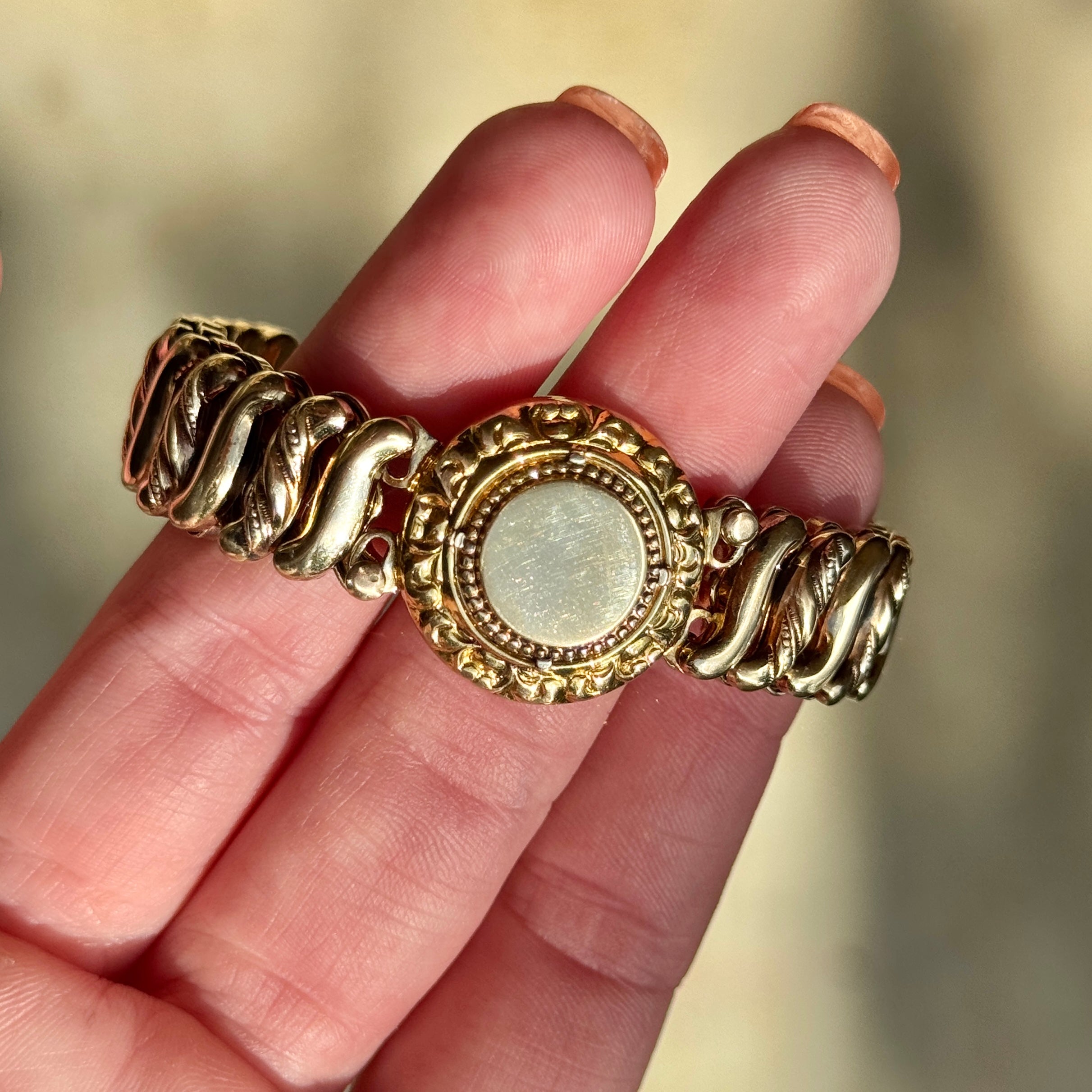 Vivian Grace Vintage Bracelet Gold Vintage Sweetheart Bracelet by DF Briggs Co