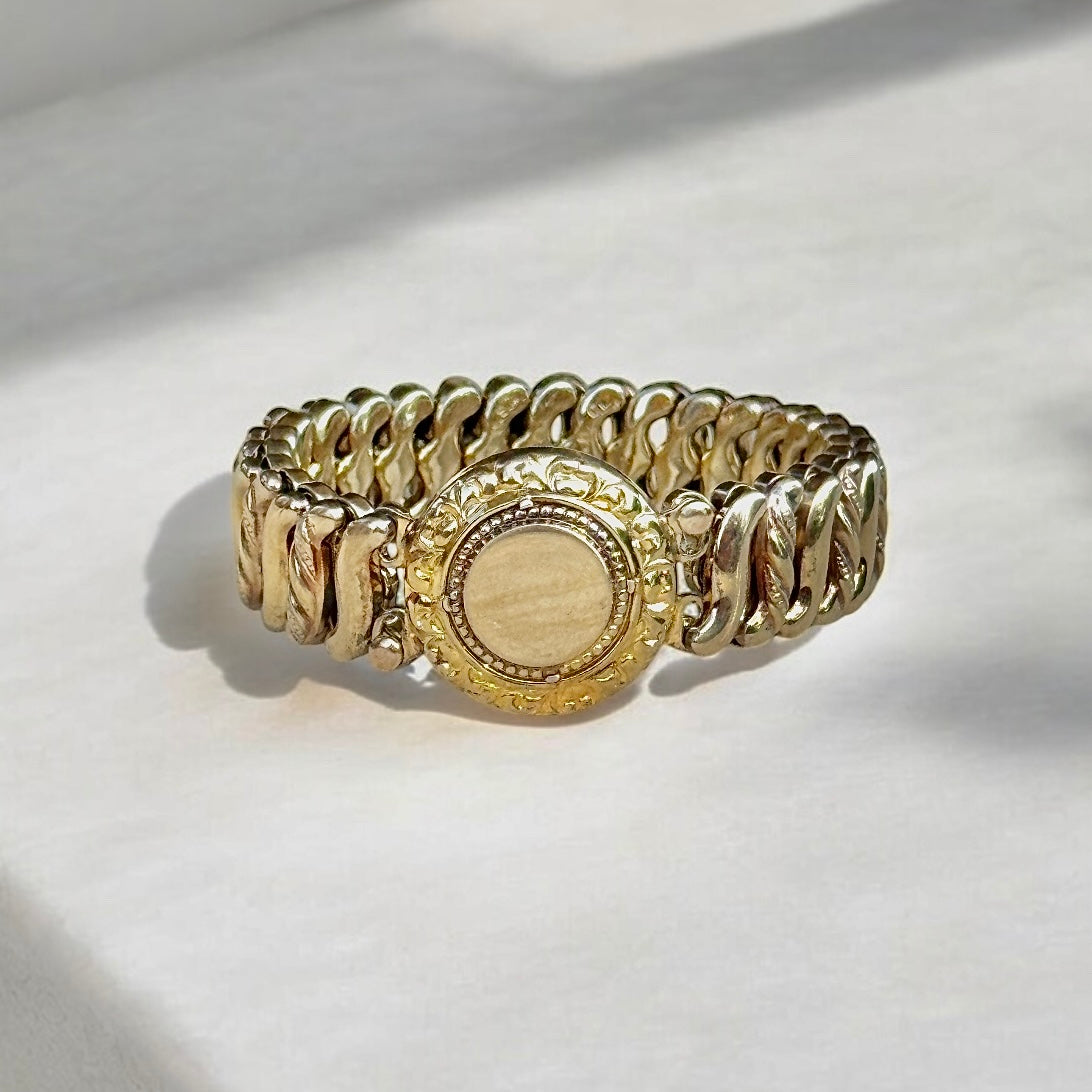 Vivian Grace Vintage Bracelet Gold Vintage Sweetheart Bracelet by DF Briggs Co