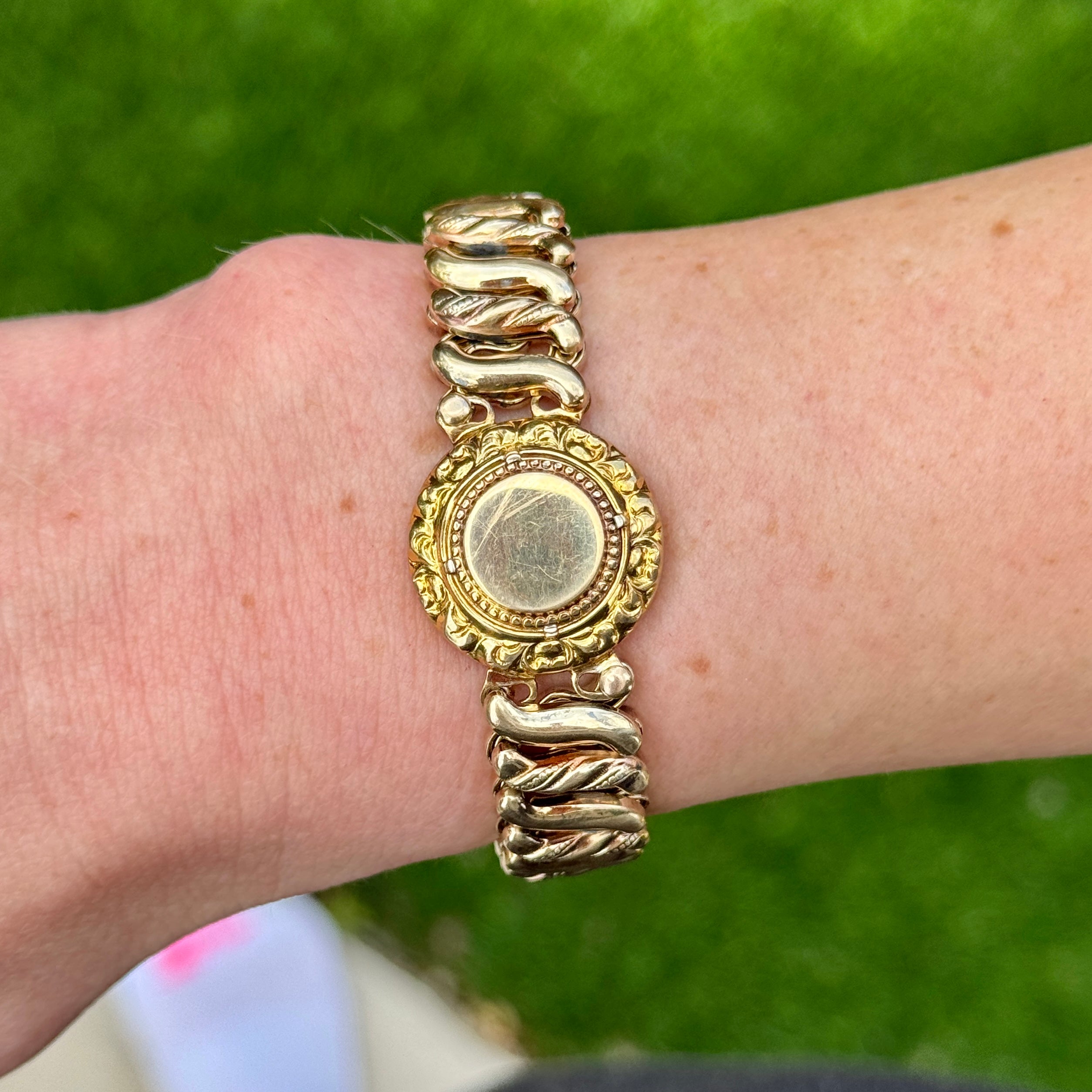 Vivian Grace Vintage Bracelet Gold Vintage Sweetheart Bracelet by DF Briggs Co