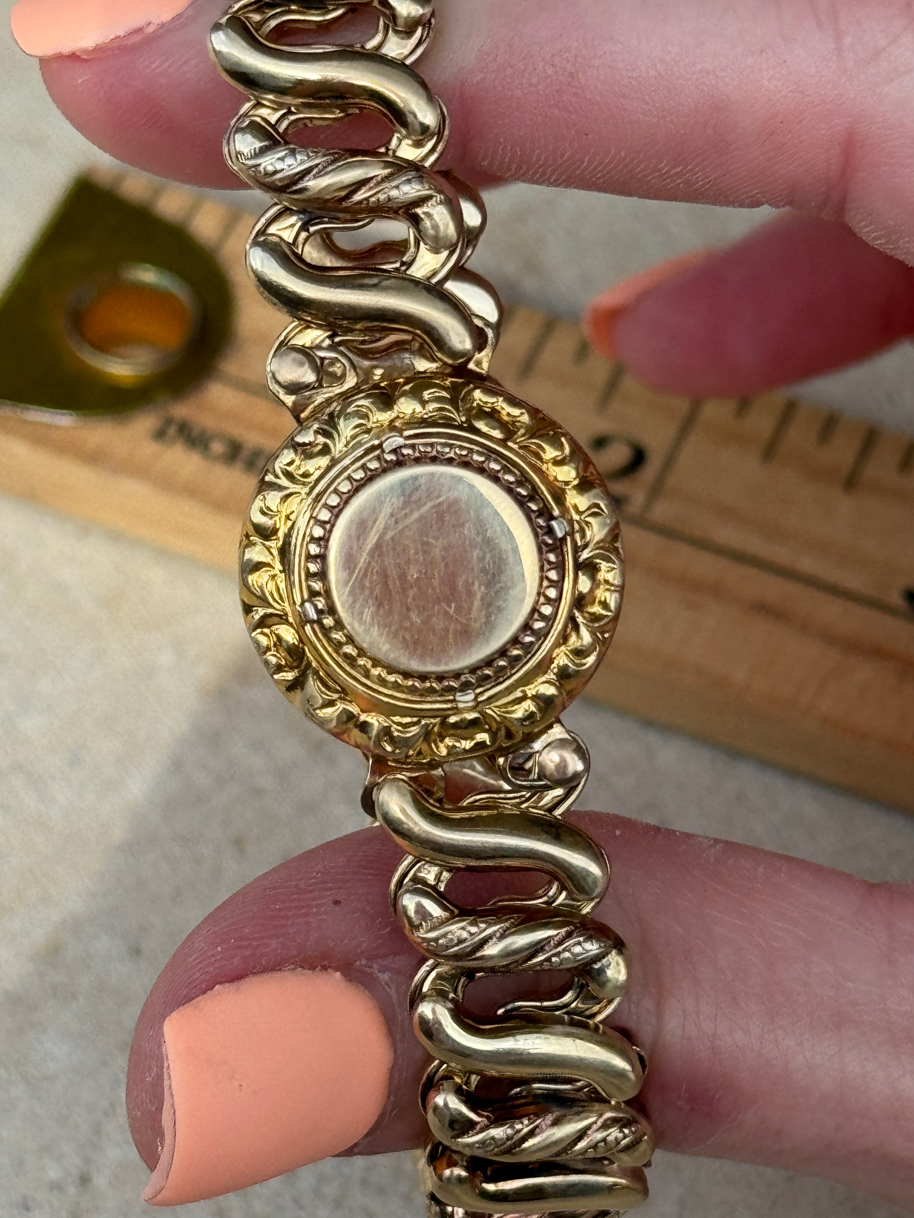 Vivian Grace Vintage Bracelet Gold Vintage Sweetheart Bracelet by DF Briggs Co
