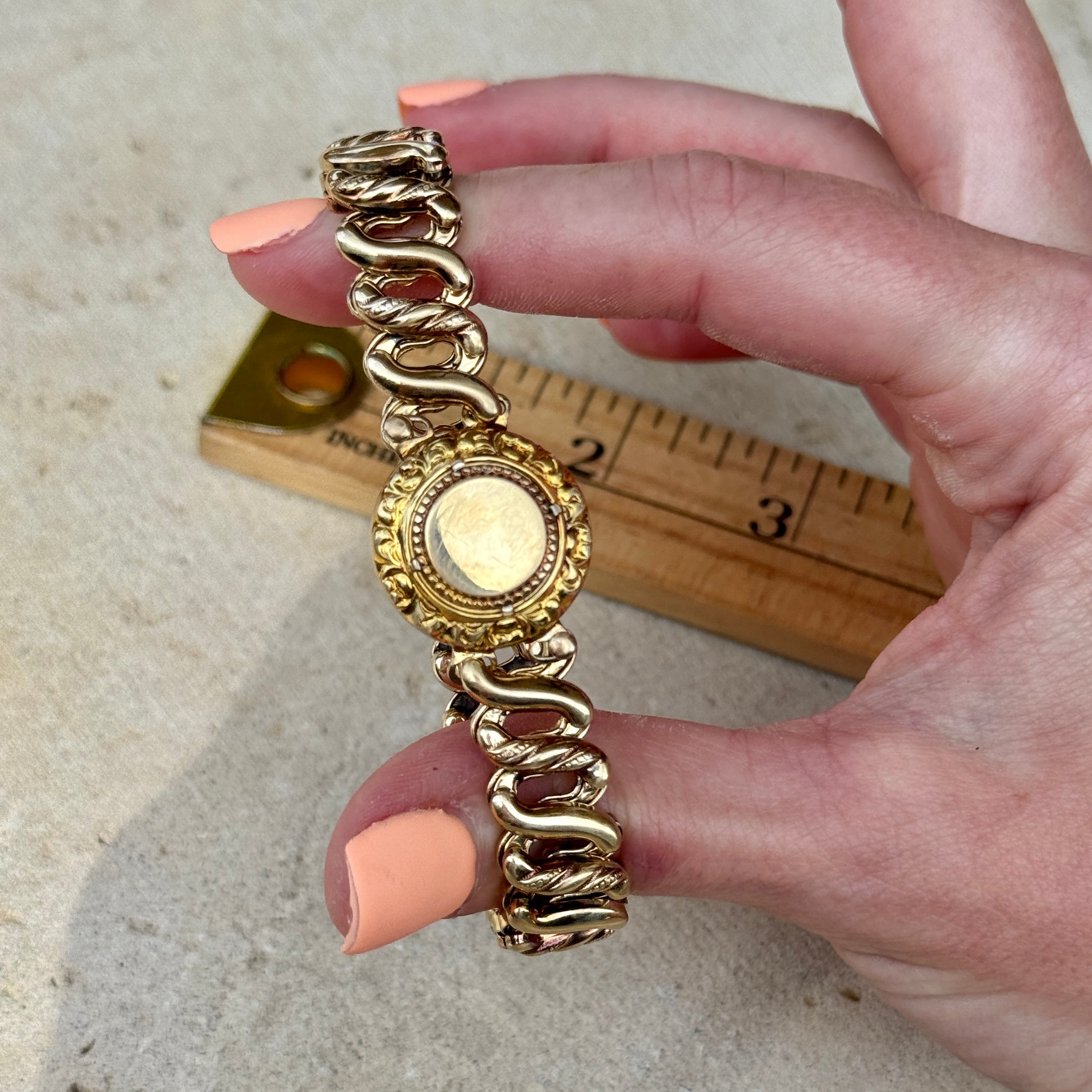 Vivian Grace Vintage Bracelet Gold Vintage Sweetheart Bracelet by DF Briggs Co