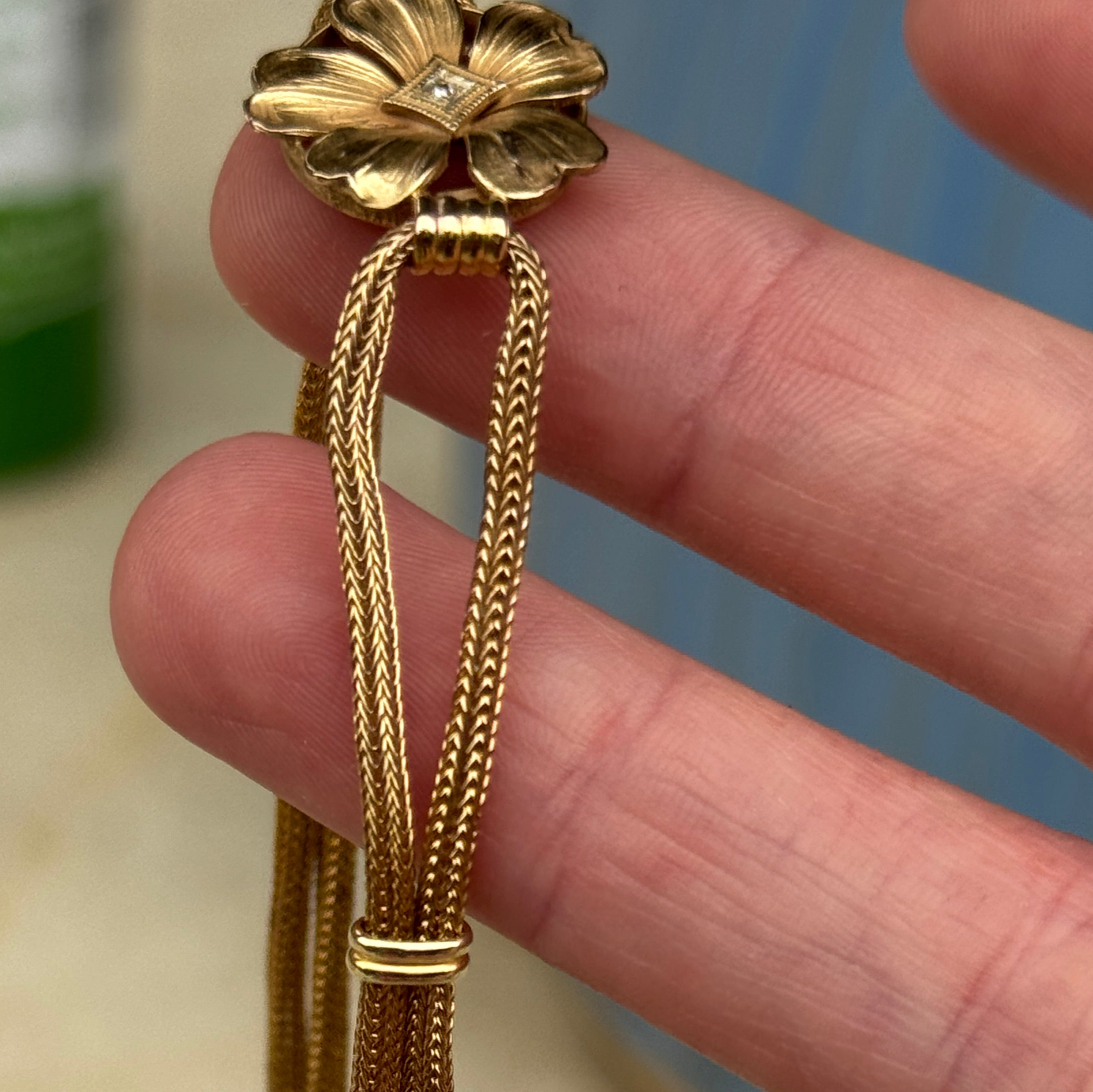 Vivian Grace Vintage Bracelet Gold Vintage Victorian Mesh Bracelet- 12k Gold Filled