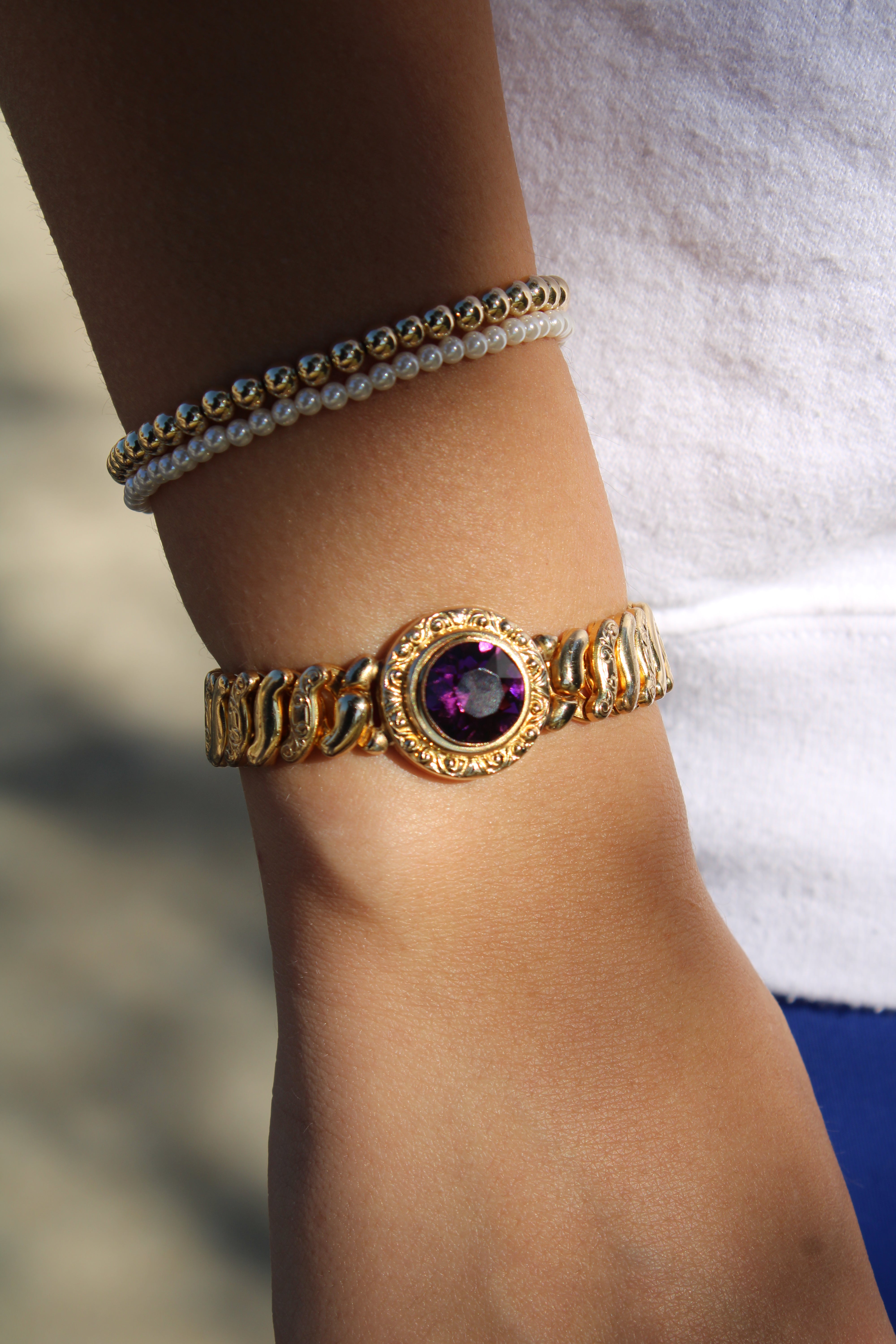 Vivian Grace Vintage Bracelet Vintage Sweetheart Bracelet (circa 1940)