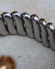 Vivian Grace Vintage Bracelet Vintage Teal Paste Sweetheart Expansion Bracelet (circa 1940)- 1/20 12k Gold Filled