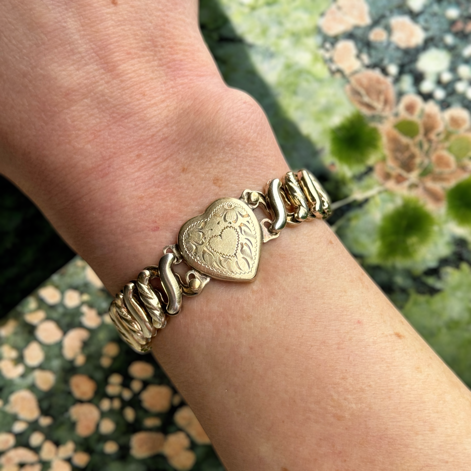 Vivian Grace Vintage Gold ‘Carmen’ Gold Filled Sweetheart Bracelet - Vintage