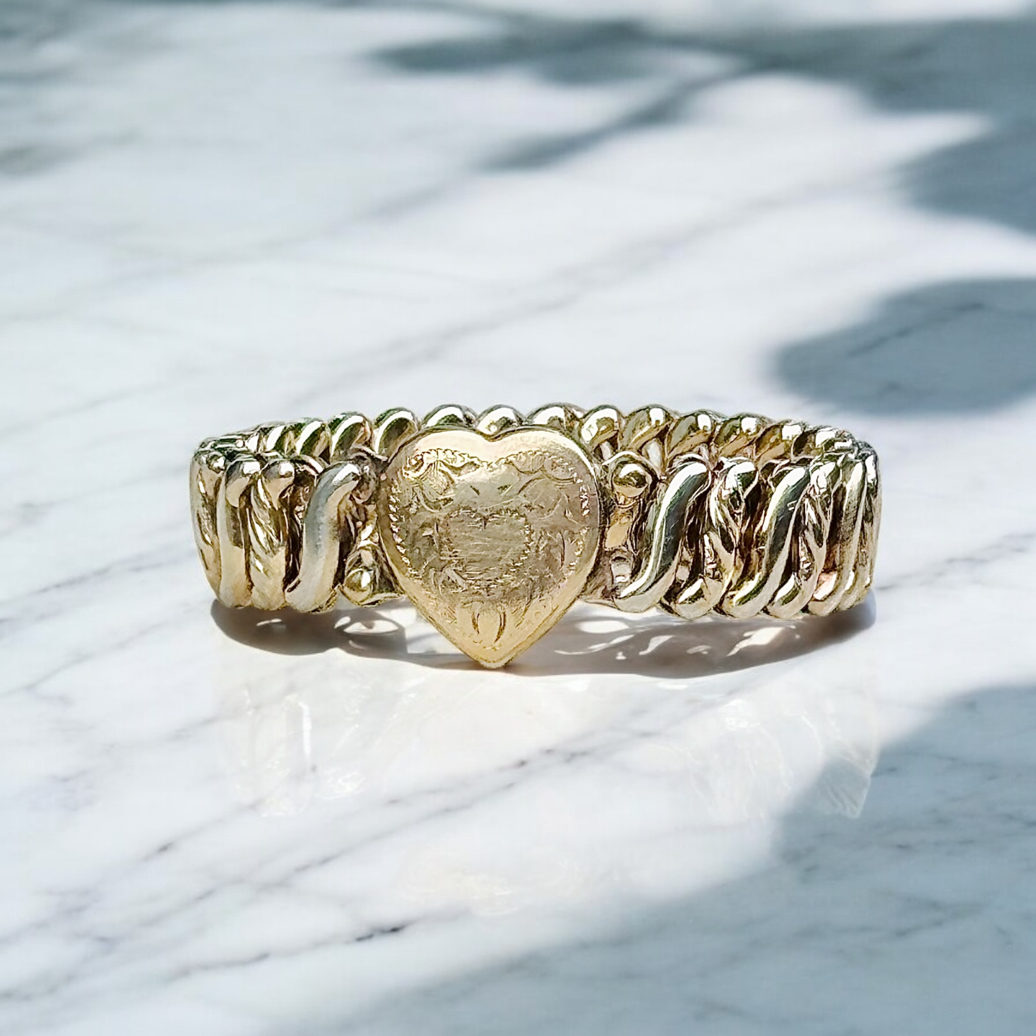 Vivian Grace Vintage Gold ‘Carmen’ Gold Filled Sweetheart Bracelet - Vintage