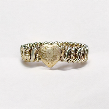 Vivian Grace Vintage Gold ‘Carmen’ Gold Filled Sweetheart Bracelet - Vintage