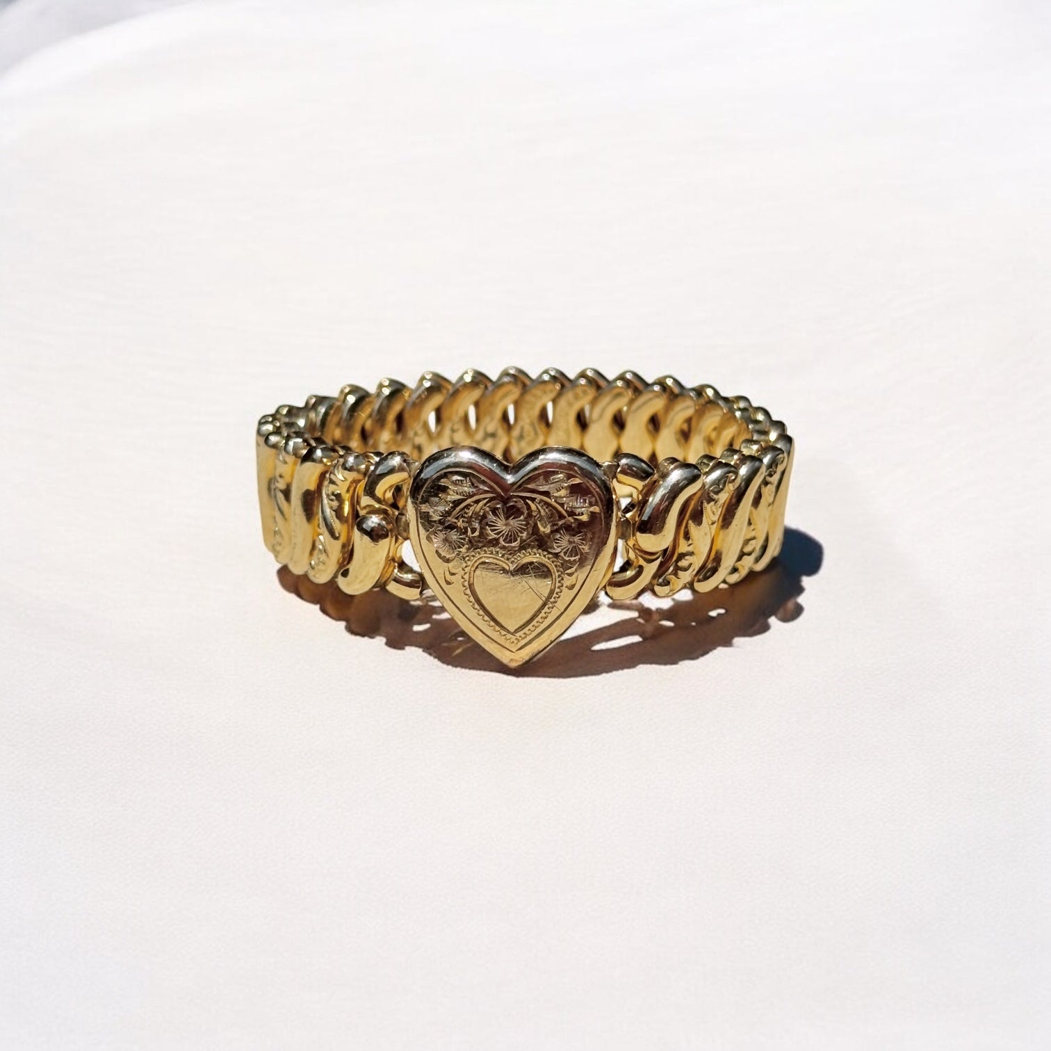 Vivian Grace Vintage Gold ‘Carmen’ Gold Filled Sweetheart Bracelet - Vintage
