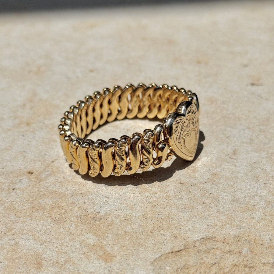 Vivian Grace Vintage Gold ‘Carmen’ Gold Filled Sweetheart Bracelet - Vintage