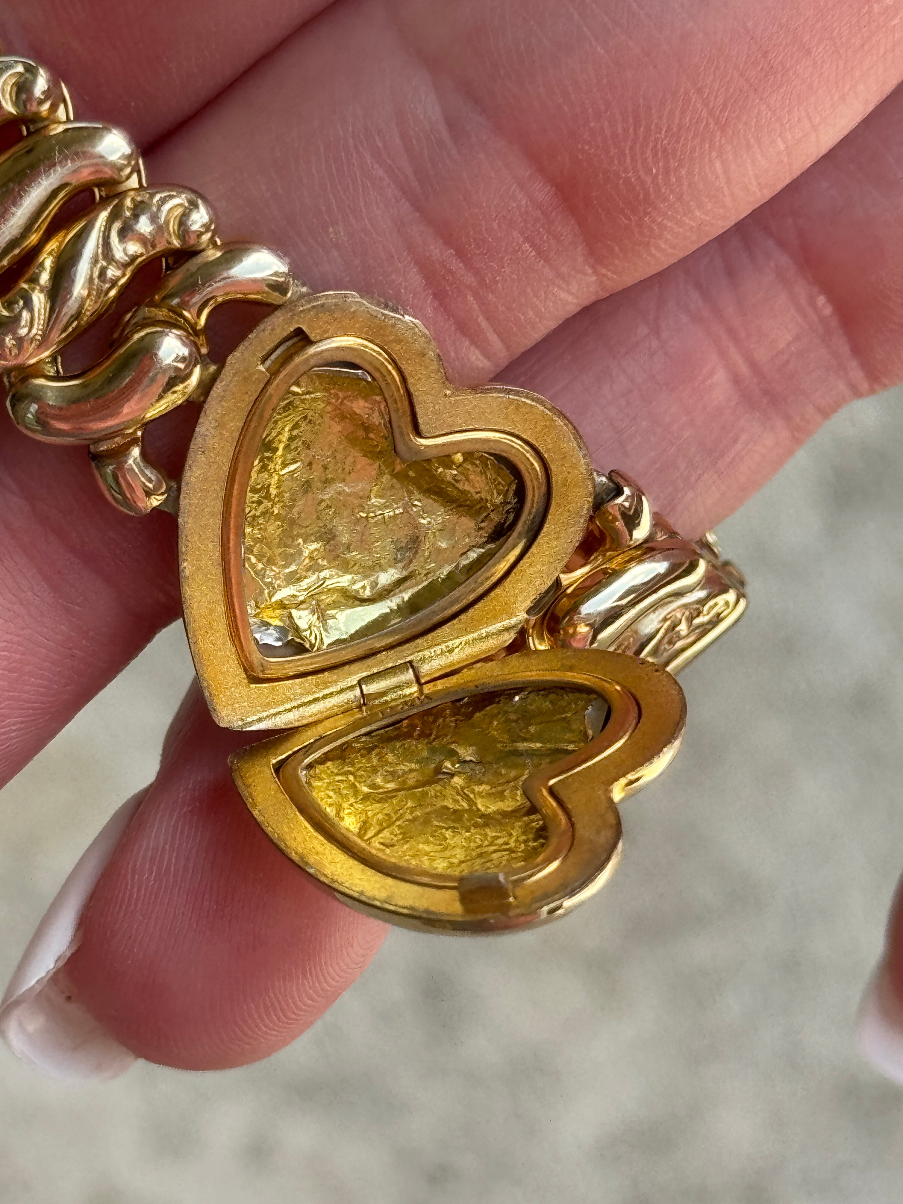 Vivian Grace Vintage Gold ‘Carmen’ Gold Filled Sweetheart Bracelet - Vintage