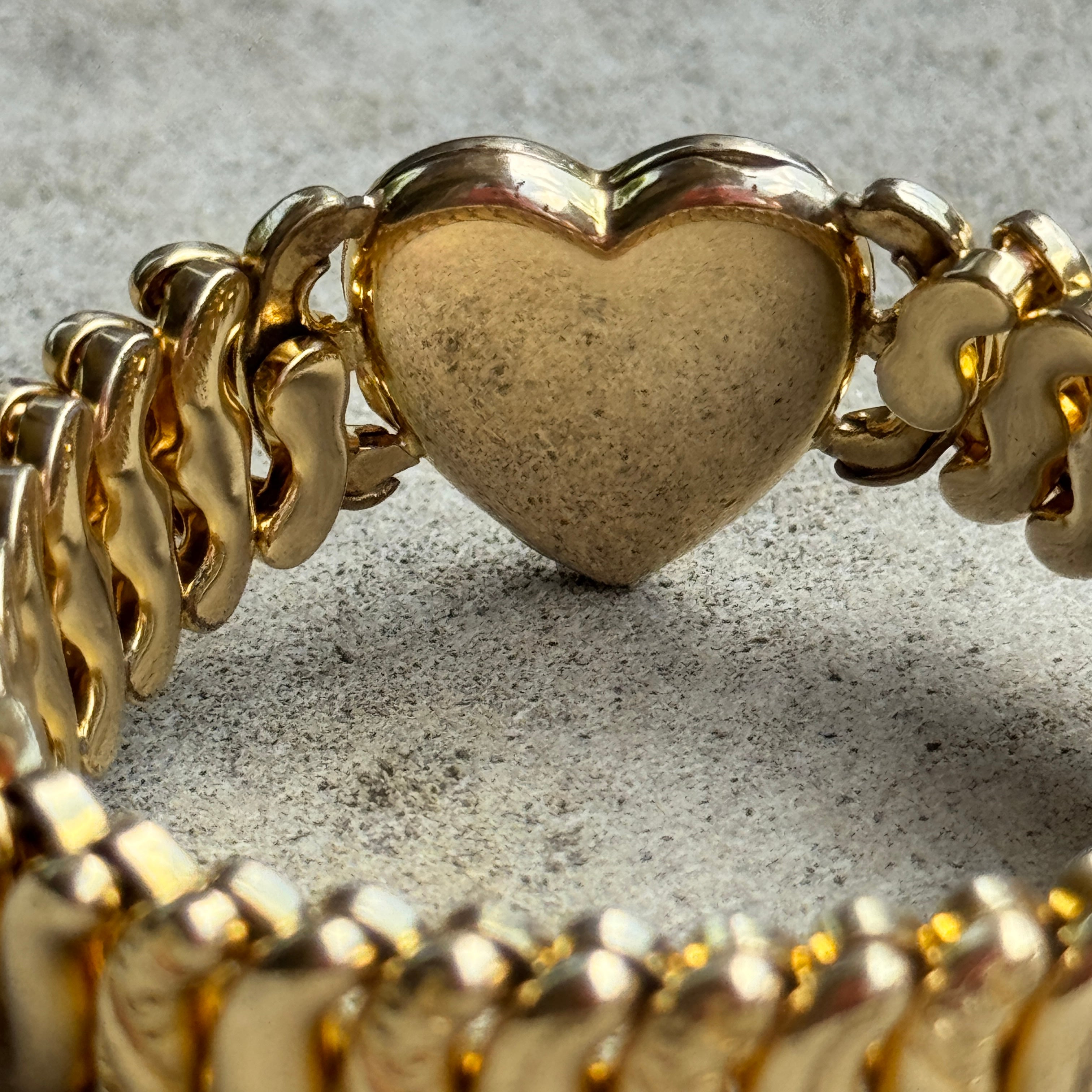 Vivian Grace Vintage Gold ‘Carmen’ Gold Filled Sweetheart Bracelet - Vintage