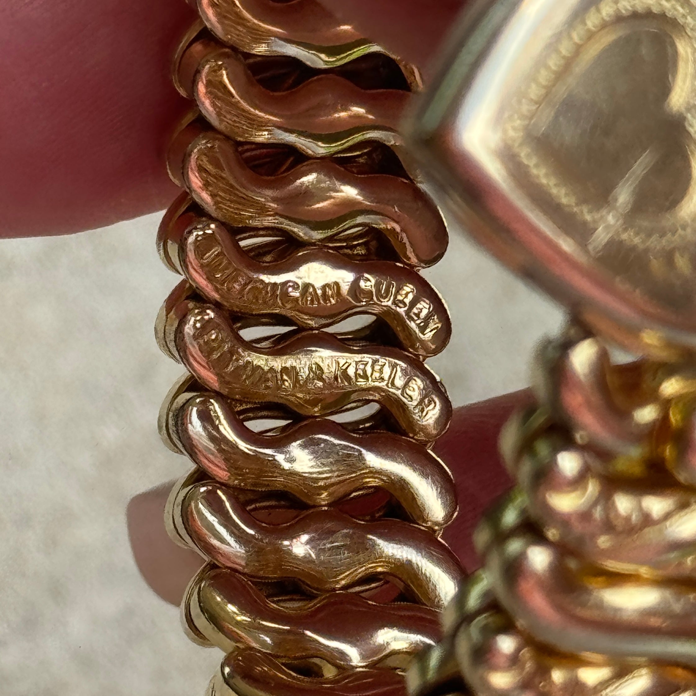 Vivian Grace Vintage Gold ‘Carmen’ Gold Filled Sweetheart Bracelet - Vintage