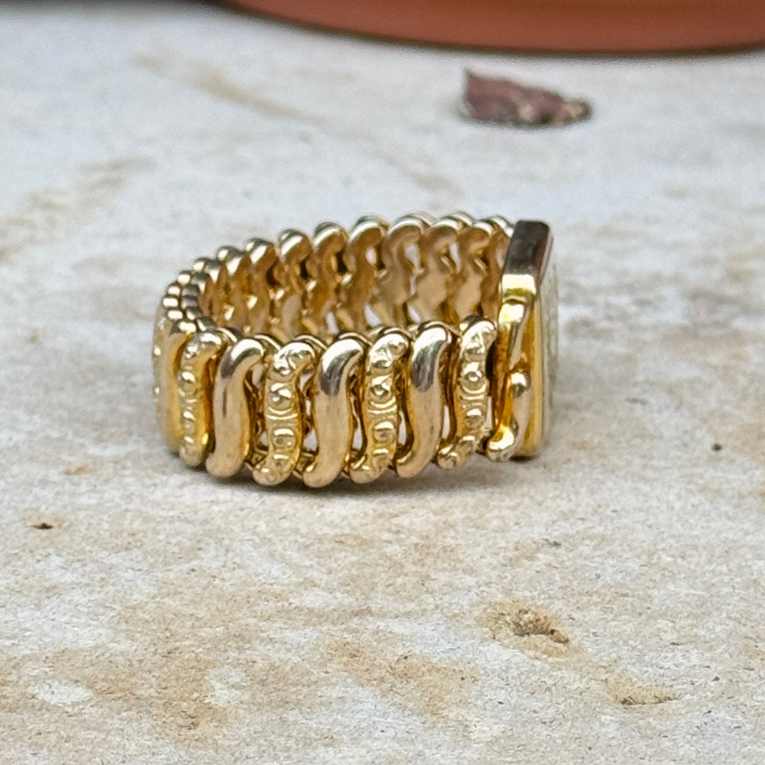 Vivian Grace Vintage Gold Monogram ‘A’ Gold Filled Sweetheart Bracelet - Vintage