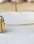 Vivian Grace Vintage Gold Vintage Mid-Century 12k Gold-Filled Floral Etched Bangle Bracelet
