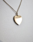 Vivian Grace Vintage Necklace Vintage Floral Heart Locket - 12k Gold Filled