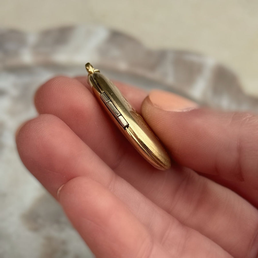 Vivian Grace Vintage Pendant Gold Vintage Pisces Fish Locket- 12k Gold Filled (circa 1970)