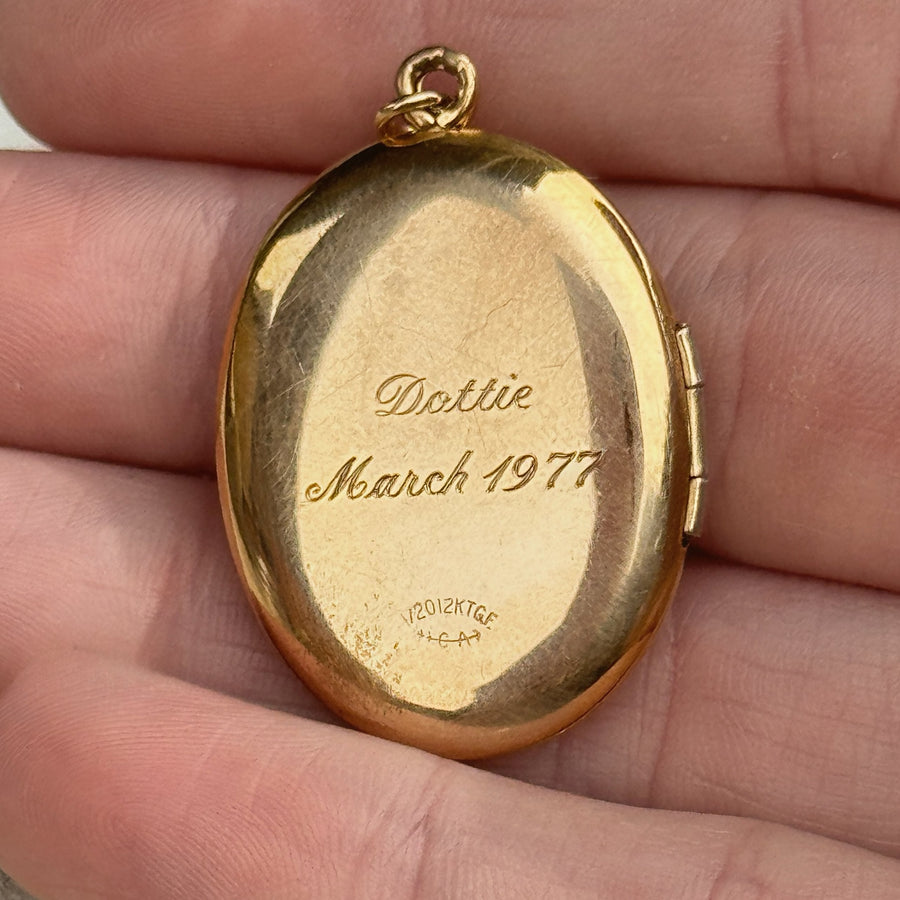 Vivian Grace Vintage Pendant Gold Vintage Pisces Fish Locket- 12k Gold Filled (circa 1970)