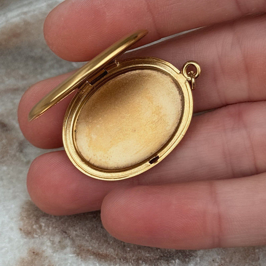 Vivian Grace Vintage Pendant Gold Vintage Pisces Fish Locket- 12k Gold Filled (circa 1970)