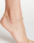 Vivian Grace Jewelry Anklets Barefoot Beach Gold Chain Anklet