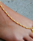 Vivian Grace Jewelry Anklets Barefoot Beach Gold Chain Anklet