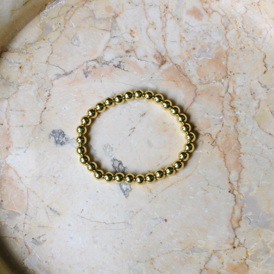 Vivian Grace Jewelry Bracelet 6mm Gold Bead Bracelet