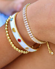 Vivian Grace Jewelry Bracelet Enamel Rainbow Cuff