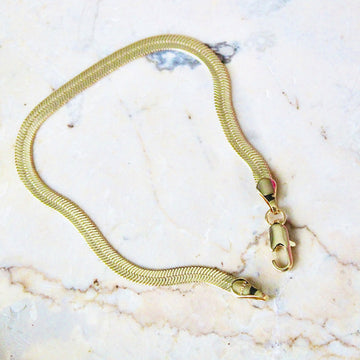 Vivian Grace Jewelry Bracelet Gold / 4mm (7” in length) Snake Chain Bracelet