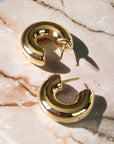 Vivian Grace Jewelry Earrings Chubby Gold Hoops