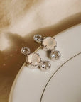 Vivian Grace Jewelry Earrings Moonstone & Topaz Ear Climbers