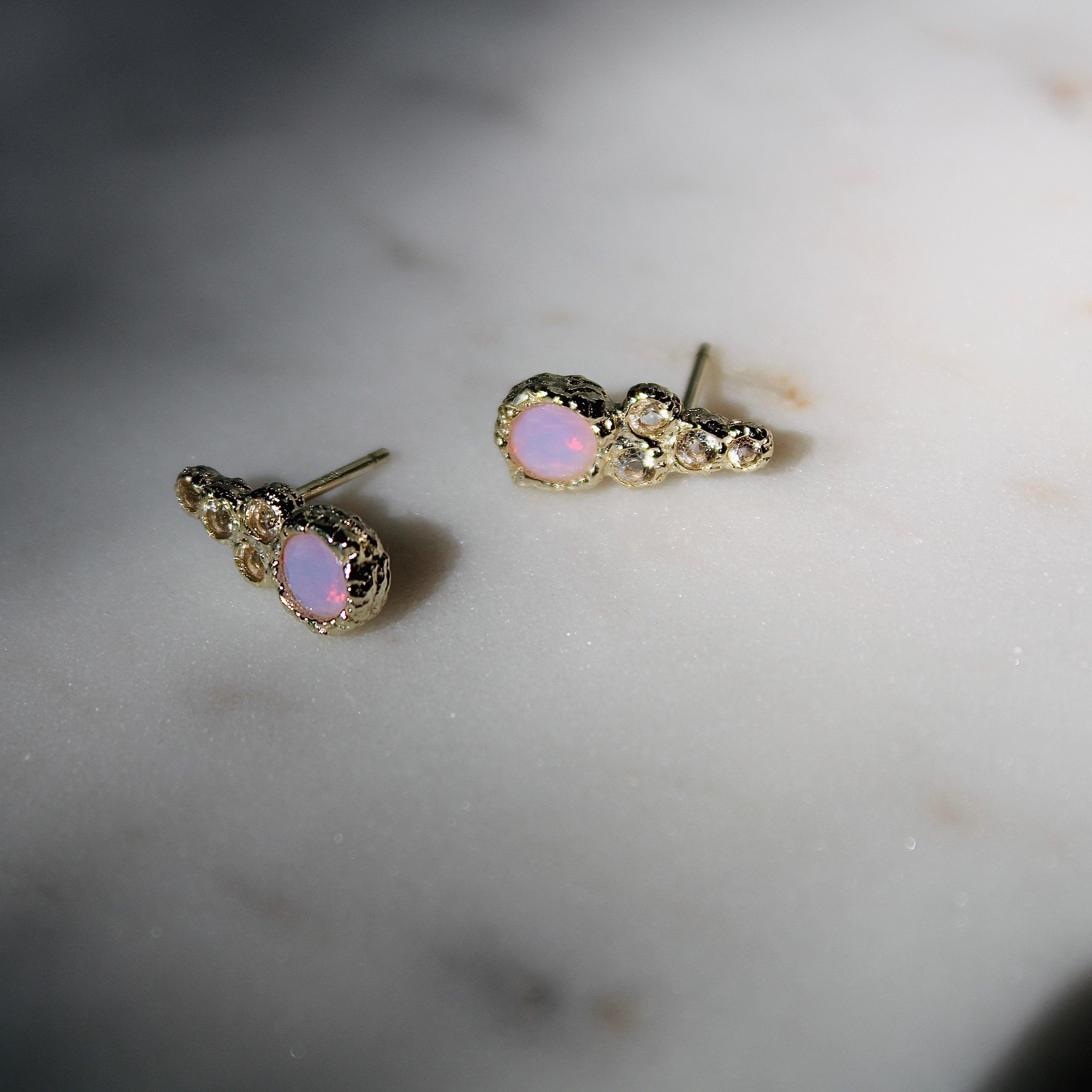 Vivian Grace Jewelry Earrings Opalite Topaz Ear Climbers