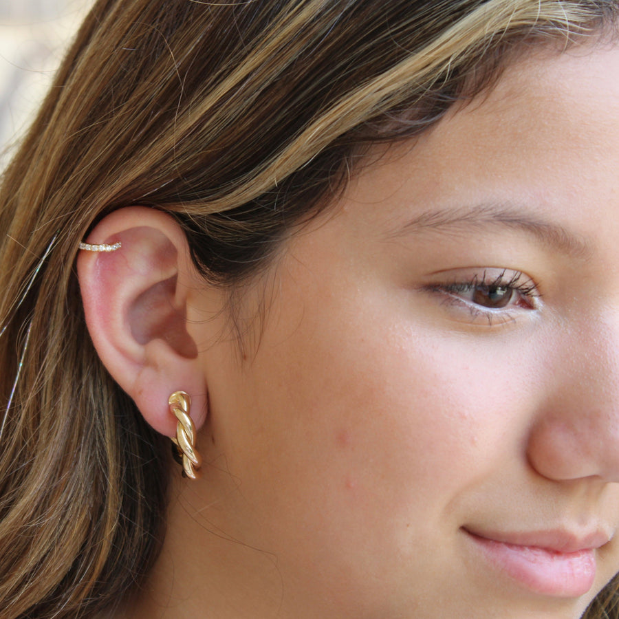 Vivian Grace Jewelry Earrings Pave Ear Cuff