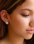 Vivian Grace Jewelry Earrings Sashi Mother of Pearl Stud Earrings