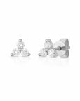 Vivian Grace Jewelry Earrings Silver Crystal Trio Studs