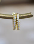 Vivian Grace Jewelry Earrings Small Opal Hoop Earrings