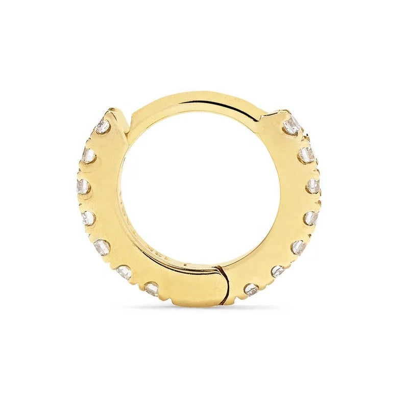 Vivian Grace Jewelry Earrings Tiny Pave Huggies