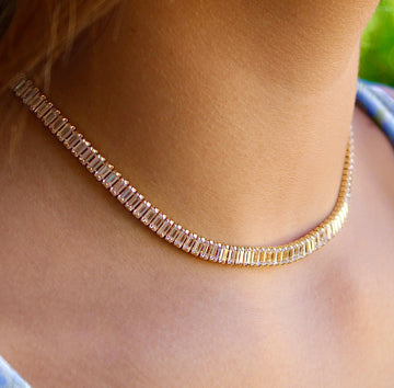 Vivian Grace Jewelry Necklace Baguette Chain