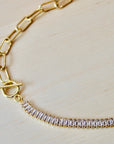 Vivian Grace Jewelry Necklace Baguette Toggle Chain Necklace