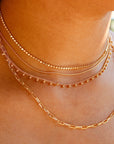 Vivian Grace Jewelry Necklace Gold / 18” Inch Gold Filled Paperclip Chain Necklace