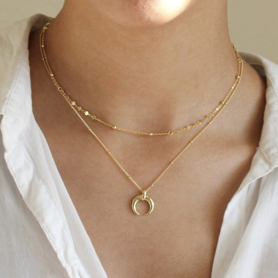 Gold Disc necklace