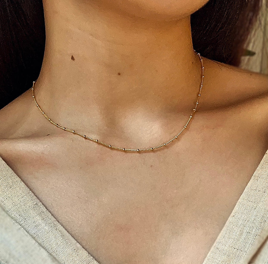 Vivian Grace Jewelry Necklace Gold Cora Satellite Chain