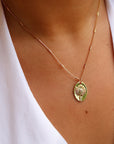 Vivian Grace Jewelry Necklace Gold Daisy Pendant Necklace