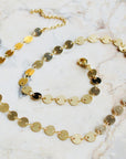 Vivian Grace Jewelry Necklace Gold Gold Filled Disc Necklace