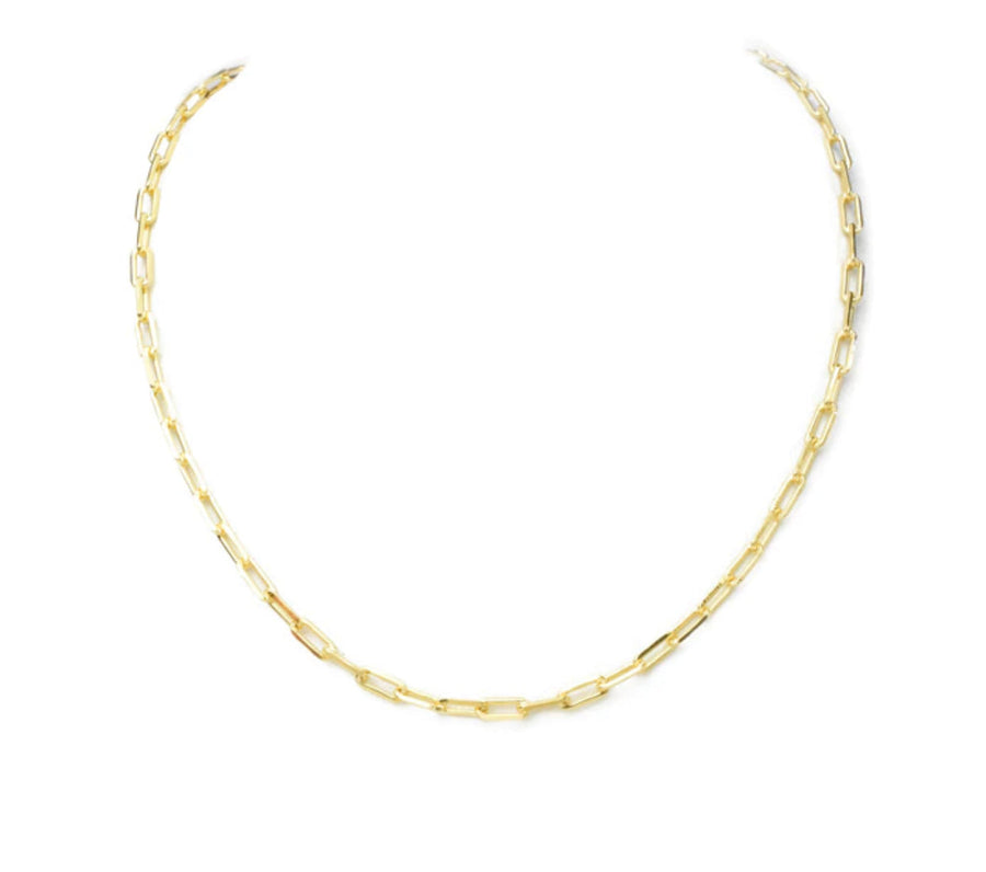 Vivian Grace Jewelry Necklace Gold Gold Filled Paperclip Chain Necklace