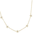 Vivian Grace Jewelry Necklace Gold Pave Star Choker