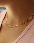 Vivian Grace Jewelry Necklaces Gold Filled Cuban Chain Necklace