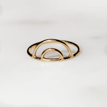 Vivian Grace Jewelry Ring 5 Gold Filled Double Arch Stacking Ring