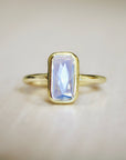 Vivian Grace Jewelry Ring 5 Moonstone Crystal Baguette Ring