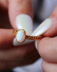Vivian Grace Jewelry Ring 6 Braided Opal Ring