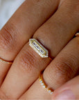 Sterling Silver Baguette Ring